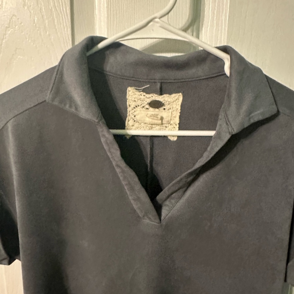 0087 Cupio Charcoal collar‎ Shirt Womens size small - Picture 4 of 7